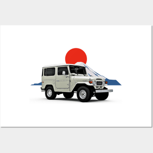 FJ40 Landcruiser Fuji JDM Japan Print Posters and Art